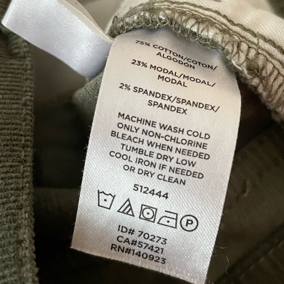 Loft green high waisted skinny corduroy pants size 26 - Picture 5 of 5